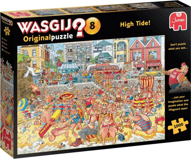 Jumbo 81925 Wasgij Original 8 - Dagály Strand 1000 darabos Kreatív Puzzle Jumbo 81925 Wasgij Original 8 - Dagály Strand 1000 darabos Kreatív Puzzle