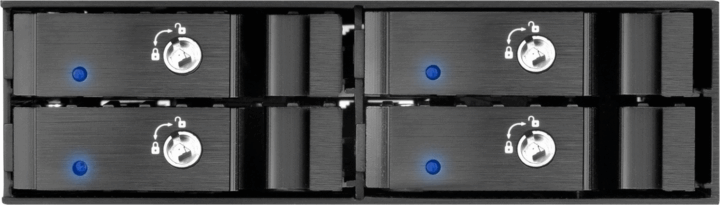 SilverStone SST-FS204B 5.25" - 4x 2.5" HDD/SSD beépítő keret