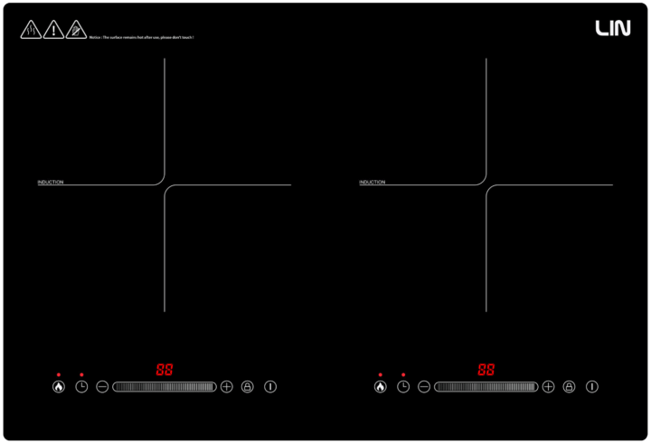 Lin LI2H-180 Indukciós főzőlap - Fekete Lin LI2H-180 Indukciós főzőlap - Fekete