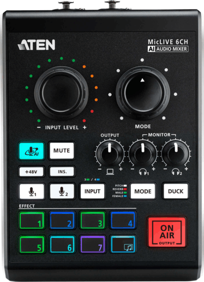 Aten UC8000 Podcast AI Audiokeverő