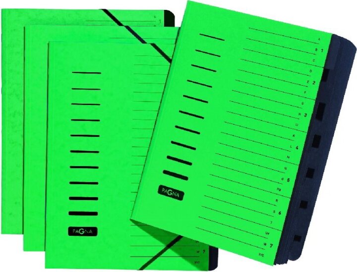 Pagna A4 A-Z rendezőmappa - Zöld