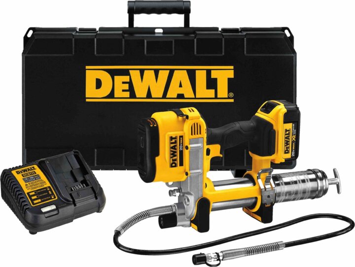 DeWalt DCGG571M1 18V Akkumulátoros Zsírzópisztoly + 1x 4Ah Akku + Töltő