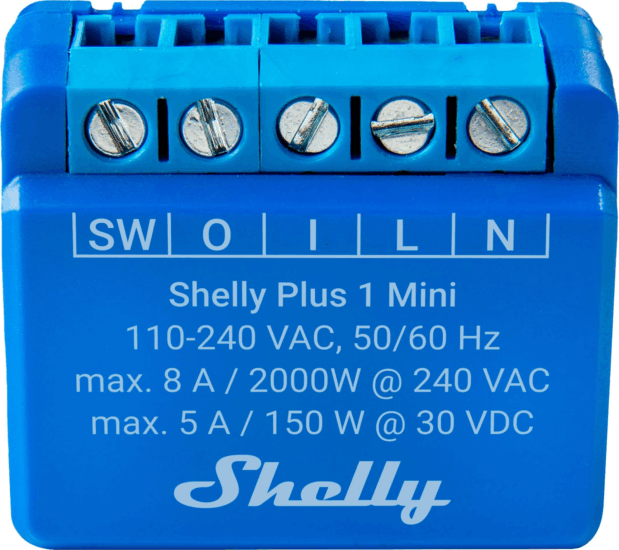 Shelly Plus 1 Mini Gen3 Intelligens relé Shelly Plus 1 Mini Gen3 Intelligens relé
