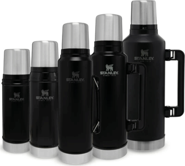 Stanley Legendary Classic 2.3L termosz kulacs + bögre - Matt fekete