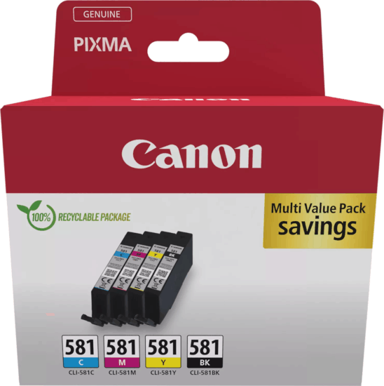 Canon CLI-581 Eredeti Tintapatron Multipack Canon CLI-581 Eredeti Tintapatron Multipack