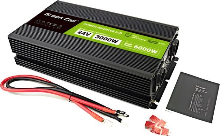 Green Cell INVGC24P3000LCD Autós Inverter (24V / 3000W)
