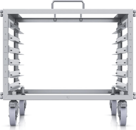 Ubiquiti 19" Mobil rack szekrény 6U 519x485mm - Szürke
