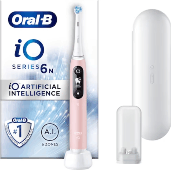 Oral-B iO Series 6n Magnetikus Elektromos fogkefe - Rózsaszín Oral-B iO Series 6n Magnetikus Elektromos fogkefe - Rózsaszín
