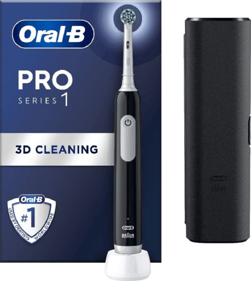 Oral-B PRO1 Black X-Clean Elektromos fogkefe - Fekete