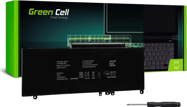 Green Cell DE102V3 Dell Latitude E5250 E5450 E5550 Notebook akkumulátor 6200mAh