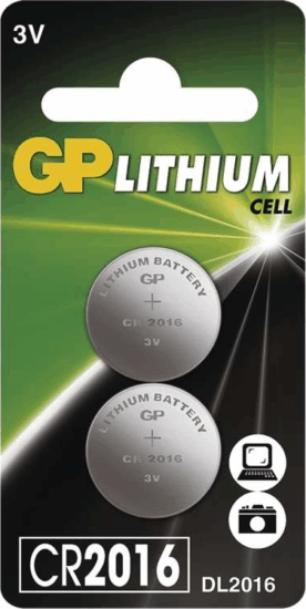 GP B15163 CR2016 Lítium Gombelem (2db/csomag)