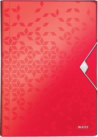 Leitz Wow A4 6 rekeszes Harmonikamappa - Piros