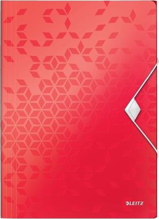 Leitz Wow A4 Gumis mappa - Piros