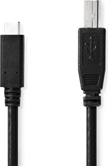 Nedis CCGB60650BK20 USB Type-C apa - USB Type-B apa 2.0 Adat és töltő kábel - Fekete (2m) Nedis CCGB60650BK20 USB Type-C apa - USB Type-B apa 2.0 Adat és töltő kábel - Fekete (2m)
