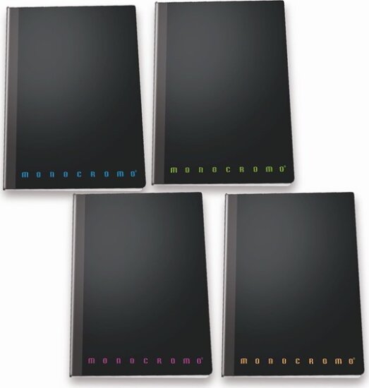 Pigna Monocromo 80 lapos A6 vonalas füzet - Többfajta