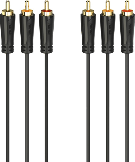 Hama 205150 3x RCA apa - 3x RCA apa Kábel (1.5m)
