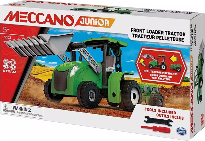 Meccano Junior Traktor 114 darabos Fém építőjáték