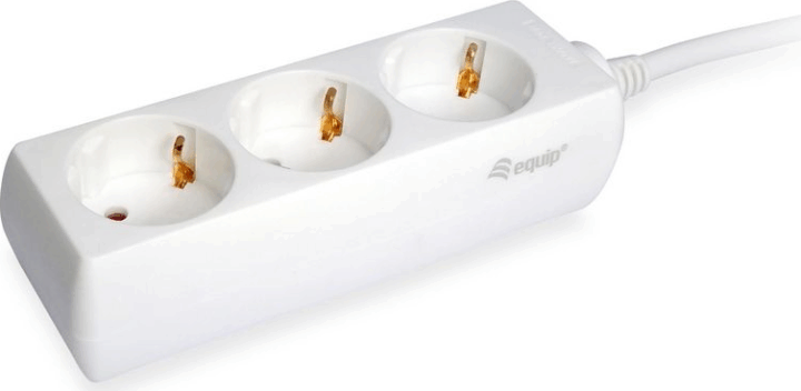 Equip 245550 250V Elosztó 3 aljzatos 1.5m - Fehér