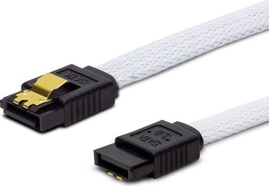 Savio GAK-05 SATA kábel 0.5m Fehér (SATA 3 apa - SATA 3 apa)