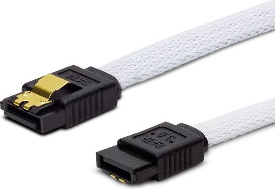 Savio GAK-01 SATA kábel 0.3m Fehér (SATA 3 apa - SATA 3 apa)