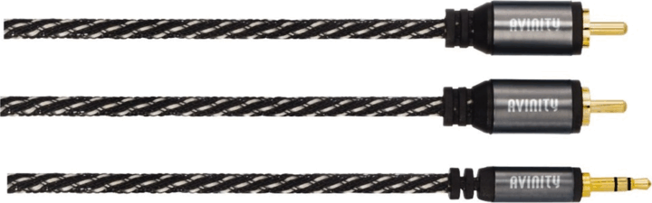 Avinity 127077 3.5mm Jack apa - 2x RCA apa Kábel (1.5m) Avinity 127077 3.5mm Jack apa - 2x RCA apa Kábel (1.5m)