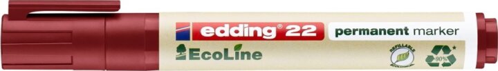 Edding 22 Ecoline 1-5mm Permanent marker - Piros