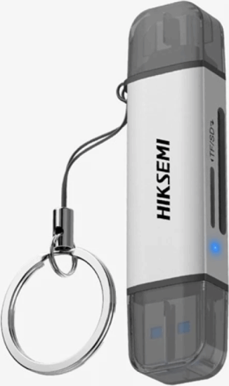 Hiksemi CR01 USB 3.0/Type-C Külső kártyaolvasó - Szürke