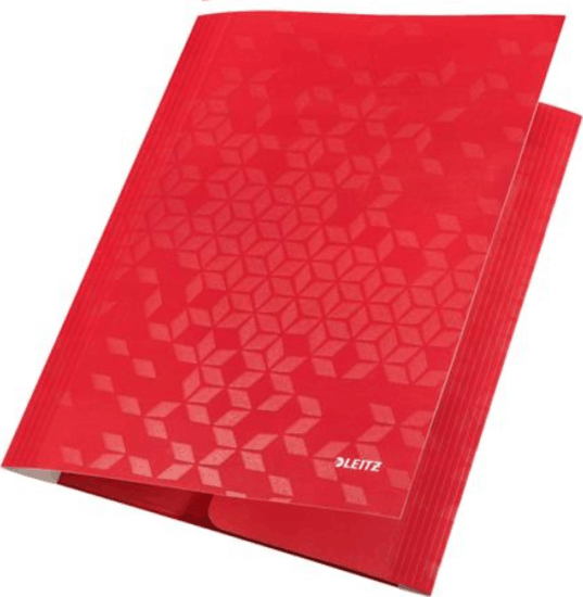 Leitz WOW A4 15mm Gumis mappa - Piros