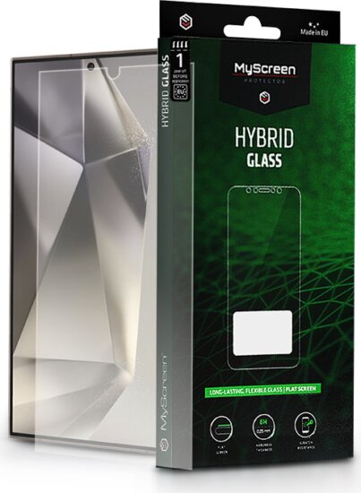 MyScreen Samsung Galaxy S24 Ultra Rugalmas üveg képernyővédő - Átlátszó