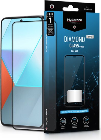 MyScreen Xiaomi Redmi Note 13 Pro Edzett üveg kijelzővédő - Fekete