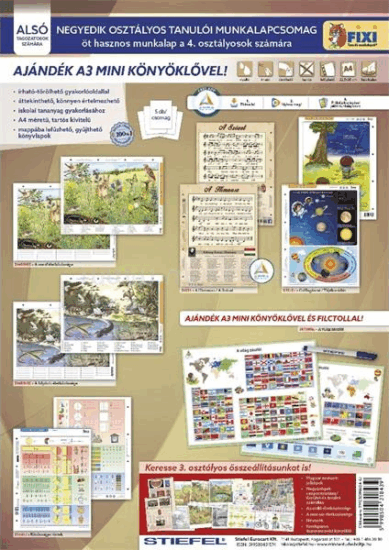 Stiefel IV. osztály A3 Tanulói munkalap csomag (5db)
