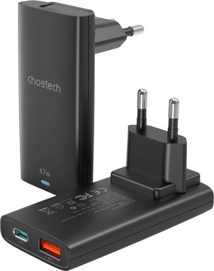 Choetech PD6011 USB-A / USB-C Hálózati töltő - Fekete (65W)
