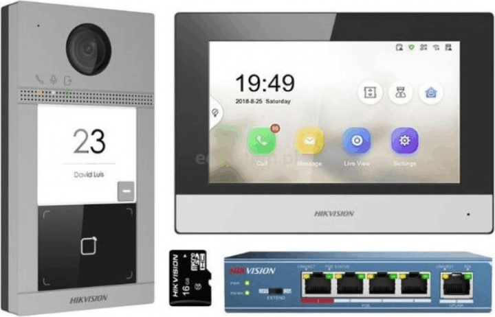 Hikvision DS-KIS604-S 7" Okos Videó kaputelefon szett