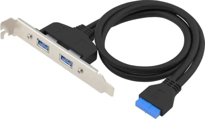 Conceptronic 19 Pin anya - 2x USB-A 3.0 apa adapter