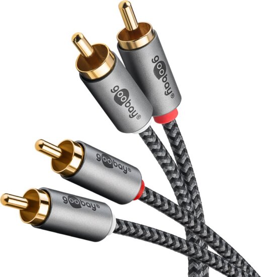 Goobay 65293 2x RCA apa - 2x RCA apa Kábel (2m)