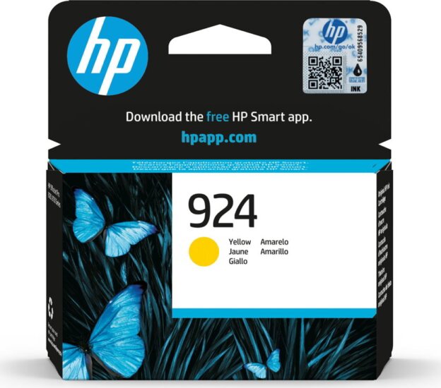 HP 924 Eredeti Tintapatron Sárga