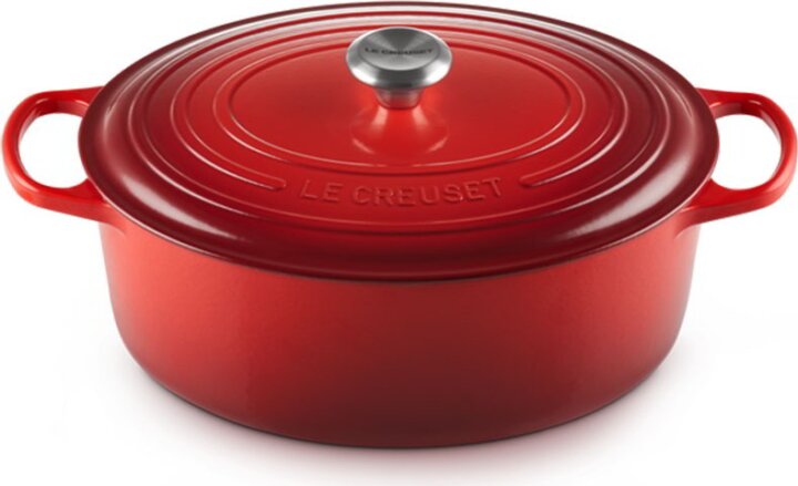 Le Creuset Signature 33cm Öntöttvas főzőedény - Piros Le Creuset Signature 33cm Öntöttvas főzőedény - Piros