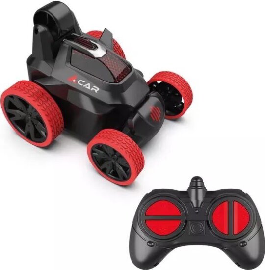 Hengdi RC távirányítós kaszkadőrautó fénnyel - Piros