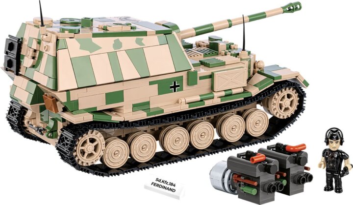 Cobi Sd.Kfz. 184 Ferdinand tank 1268 darabos építőjáték készlet Cobi Sd.Kfz. 184 Ferdinand tank 1268 darabos építőjáték készlet