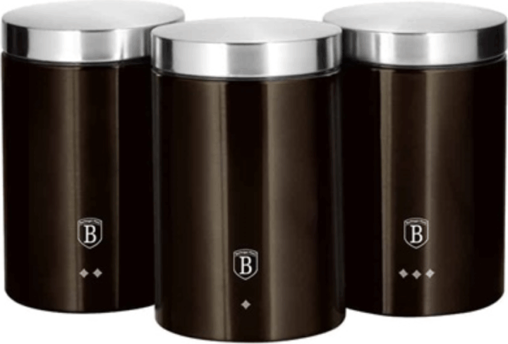 Berlinger Haus BH/6828 Fém Ételtároló készlet 1,7L - Fekete (3db)