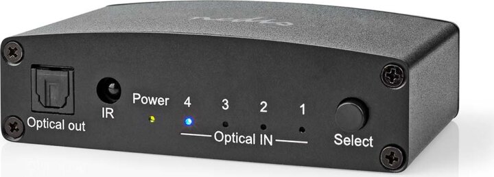 Nedis ASWI2514BK 4x Toslink anya - Toslink anya Elosztó