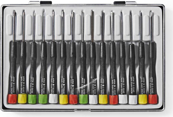 Nedis SDAS110VA Precíziós Csavarhúzó készlet (15db / csomag)