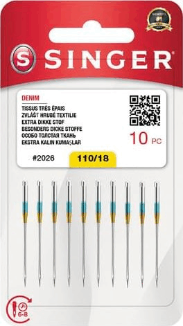 Singer Denim 2026 110/18 Varrógéptű (10db / csomag)