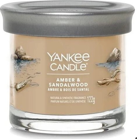 Yankee Candle Signature Amber & Sandalwood Illatgyertya 122g