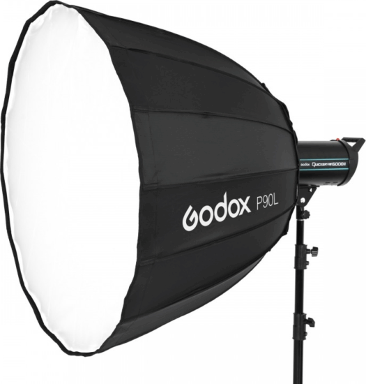 GODOX P90L Softbox Hatszögletű Ernyő Reflektor - Fekete (90cm) GODOX P90L Softbox Hatszögletű Ernyő Reflektor - Fekete (90cm)