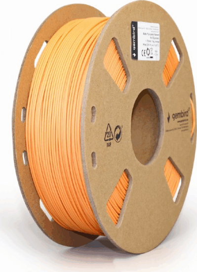 Gembird 3DP-PLA-01-MTO Filament PLA 1.75mm 1 kg - Narancssárga