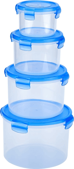 TOO KT-075 Műanyag ételtároló doboz készlet (4 db / csomag)