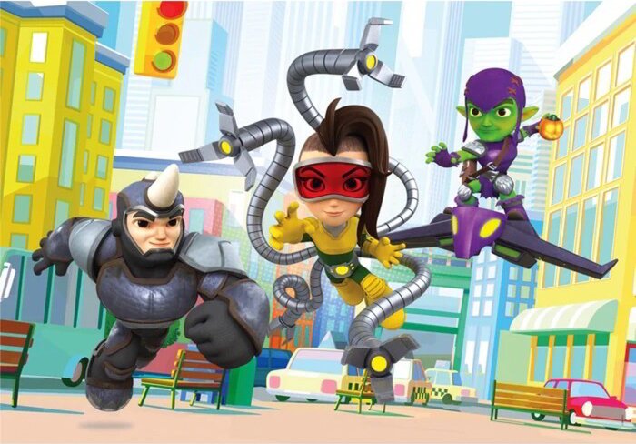 Clementoni Supercolor Spidey és barátai - 2x20 darabos puzzle