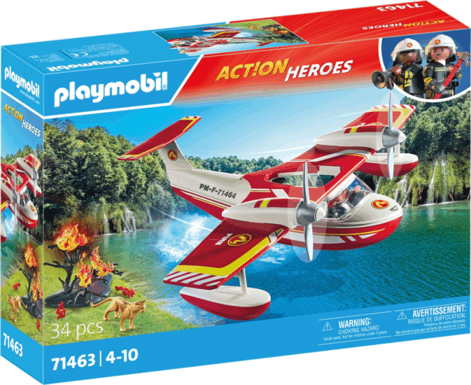 Playmobil 71463 City Action - Tűzoltó repülőgép oltó funkcióval
