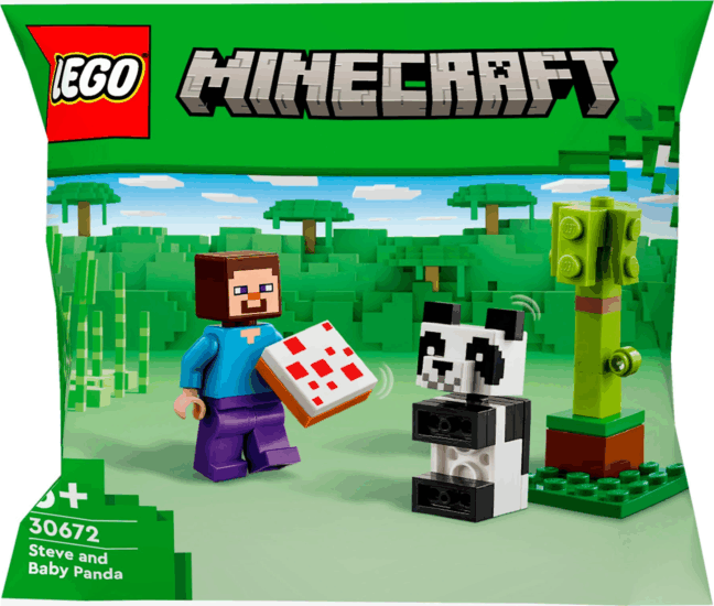 LEGO® Minecraft: 30672 - Steve Baby Pandával